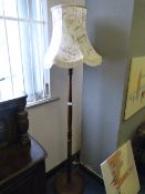 Beech Standard Lamp with Shade