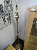 Polished Brass Effect Standard Lamp