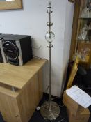 Polished Steel Standard Lamp