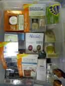 Storage Box Containing Quantity of Nail Care Produ