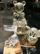 Three Swarovski Ornaments