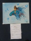 Acrylic & Watercolour on Canvas - Betta Fish Ride