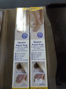 Two Square AquaRug Shower Mats