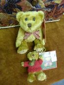 Harrods Miniature Bear Keyring and a Hamley's Tedd