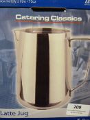 *Stainless Steel 2l Latte Jug