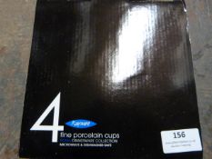 *Four Rayware Porcelain Coffee Cups