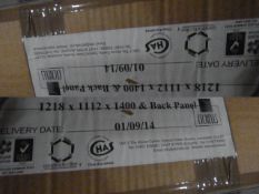 *Large Oak Fire Surround with Black Panel 1218x111