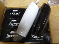 *Box Containing 6 Sets Oil & Vinegar Bottles