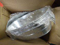 *Box of Five Galvanised Troughs