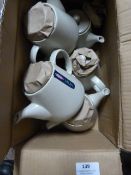 *Box of 5 Milan 8l Cream Teapots