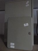 Two Metal Wall Mounted Key Cabinets