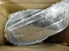 *Box of Six Galvanised Troughs