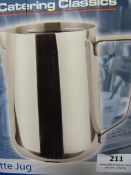 *Stainless Steel 2l Latte Jug