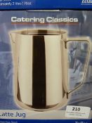 *Stainless Steel 2l Latte Jug
