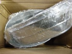 *Box of Six Galvanised Troughs