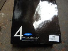 *Four Rayware Porcelain Coffee Cups