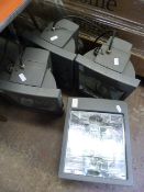 Four 1000W Halogen Light Fittings