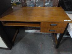 1970's Teak Desk on Metal Legs