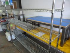 *6ft Four Teir Chrome Adjustable Rack