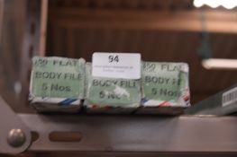 *Three Boxes Containing Five 350mm Flat Body Files