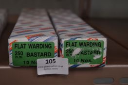 *Two Boxes Containing Ten 250mm Flat Warding Basta