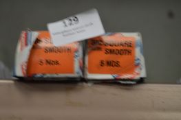 *Two Boxes Containing Five 300mm Square Smooth Fil