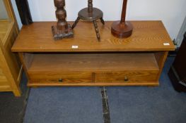 Oak Two Drawer TV Unit