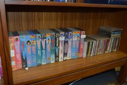 Collection of CDs and VHS Films