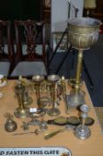 Collection of Brassware; Fire Front, Ornaments, Ca