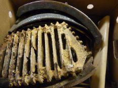 Box of Vintage Fire Grates