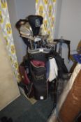 Hippo Golf Bag with Golf Clubs and Trolley