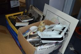 Two Boxes of Assorted Cutlery, Egg Cooker, Sandwic