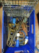 Mixed Box of Greenhouse Shelving, Ratchet Straps etc
