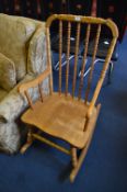 Beech Stickback Rocking Chair