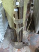 Garden Tools; Spades, Rake, Edging Tool, etc.