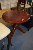 *Mahogany Effect Circular Occasional Table