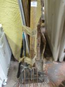 Garden Tools; Fork, Spade, Rake, etc.