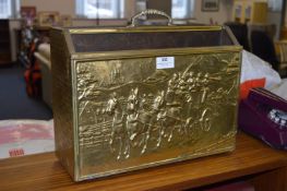 Embossed Brass Magazine Rack