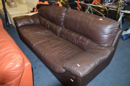 Brown Leather Sofa