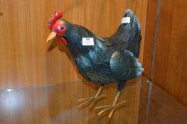 Painted Metal Garden Ornament - Chicken