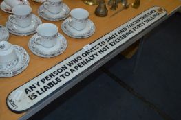 Cast Metal Sign - Lner 