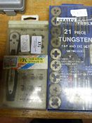 Sealey 21 Piece Tungsten Tap & Die Set and a 20 Pi