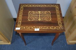 Inlaid Musical Sewing Table