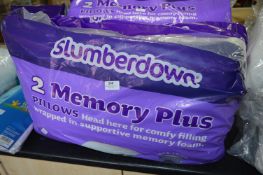 Two Slumberdown Memory Plus Pillows