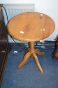 Circular Pine Occasional Table