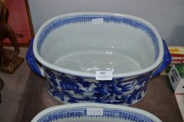 Blue & White Pottery Foot Bath