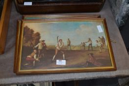 Three Prints - Vintage Cricket Scenes