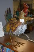 *Painted Metal Garden Ornament - Chicken