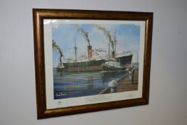 Framed Adrian Thompson Print - Home From the Med
