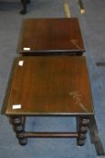 Pair of Dark Oak Side Tables